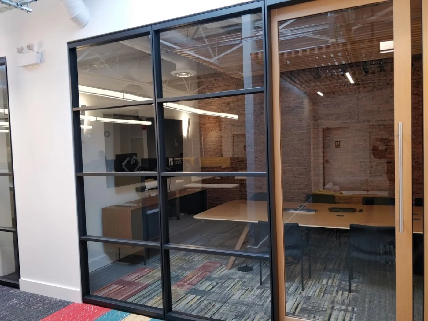 Burquitlam glazed meeting-room area