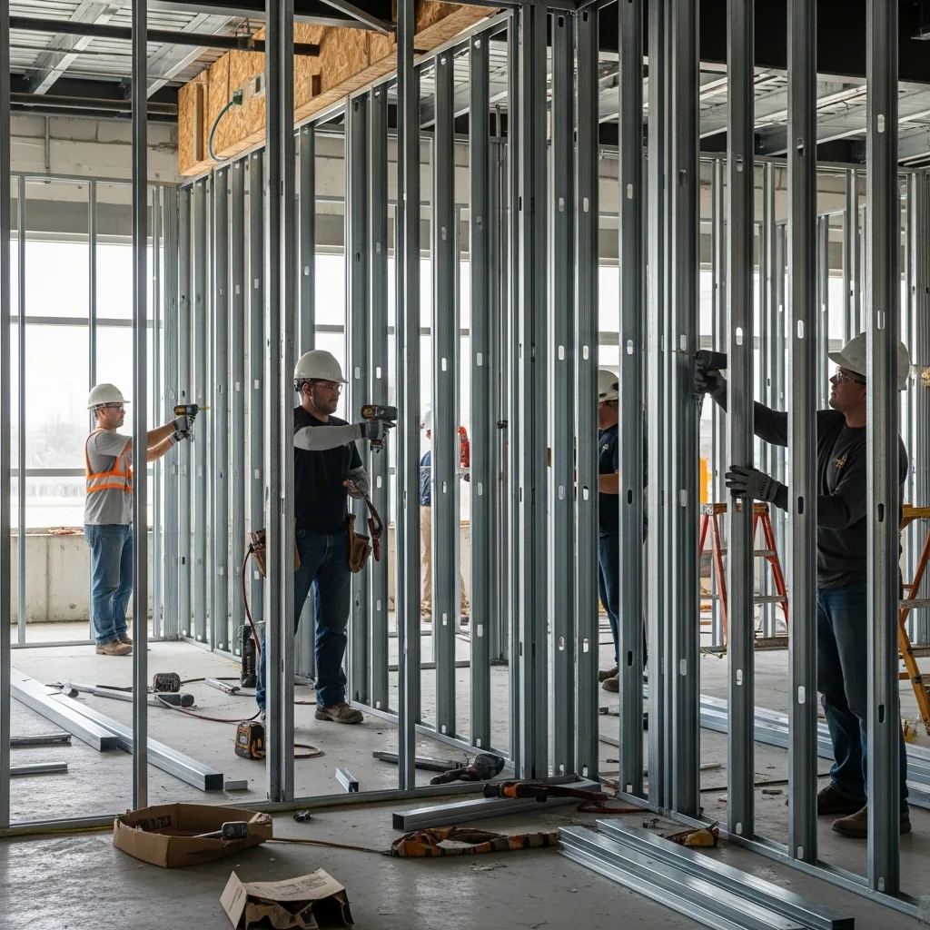 Steel Stud Framing Contractors work in Metro Vancouver